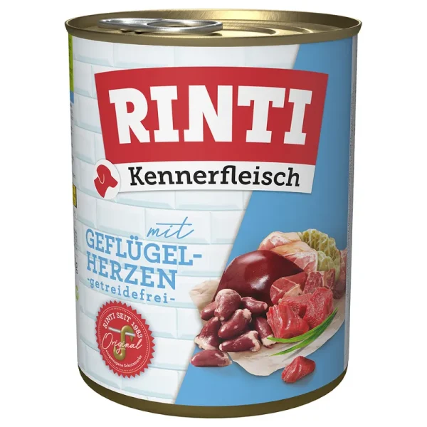 Rinti Geflugelherzen, ar vistu sirdīm 800g konservi suņiem