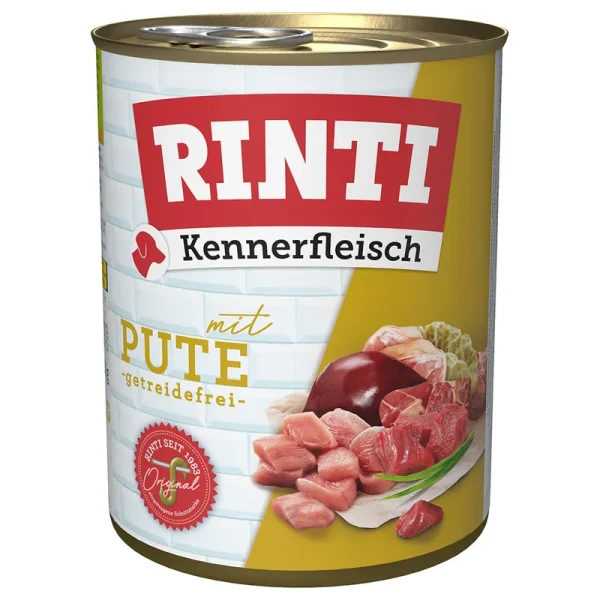 Rinti Pute, ar tītara gaļu 800g konservi suņiem