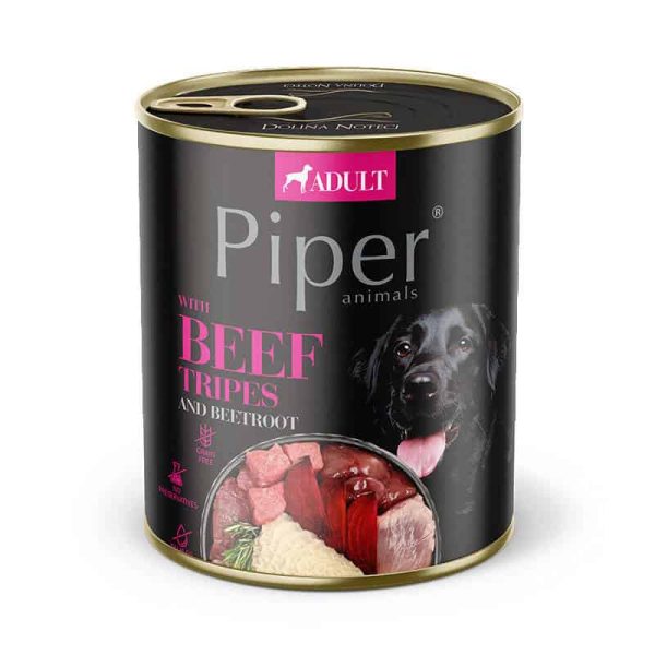 Piper Liellopa kuņģis 800g, konservi suņiem