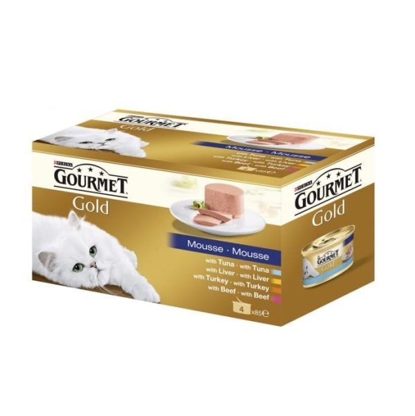 Gourmet Gold pastēte 4x85g konservi kaķiem