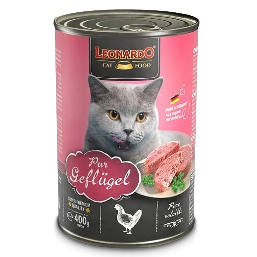 Attēls: Leonardo Geflügel pur, ar mājputnu, 400g