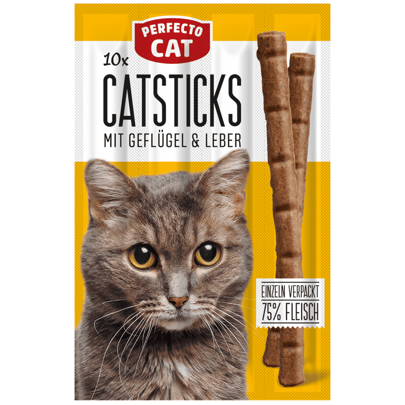Attēls: Perfecto Catsticks mājputns ar aknām 10gb