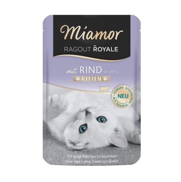 Miamor Ragout Royale, Kitten Rind In Jelly, 100g