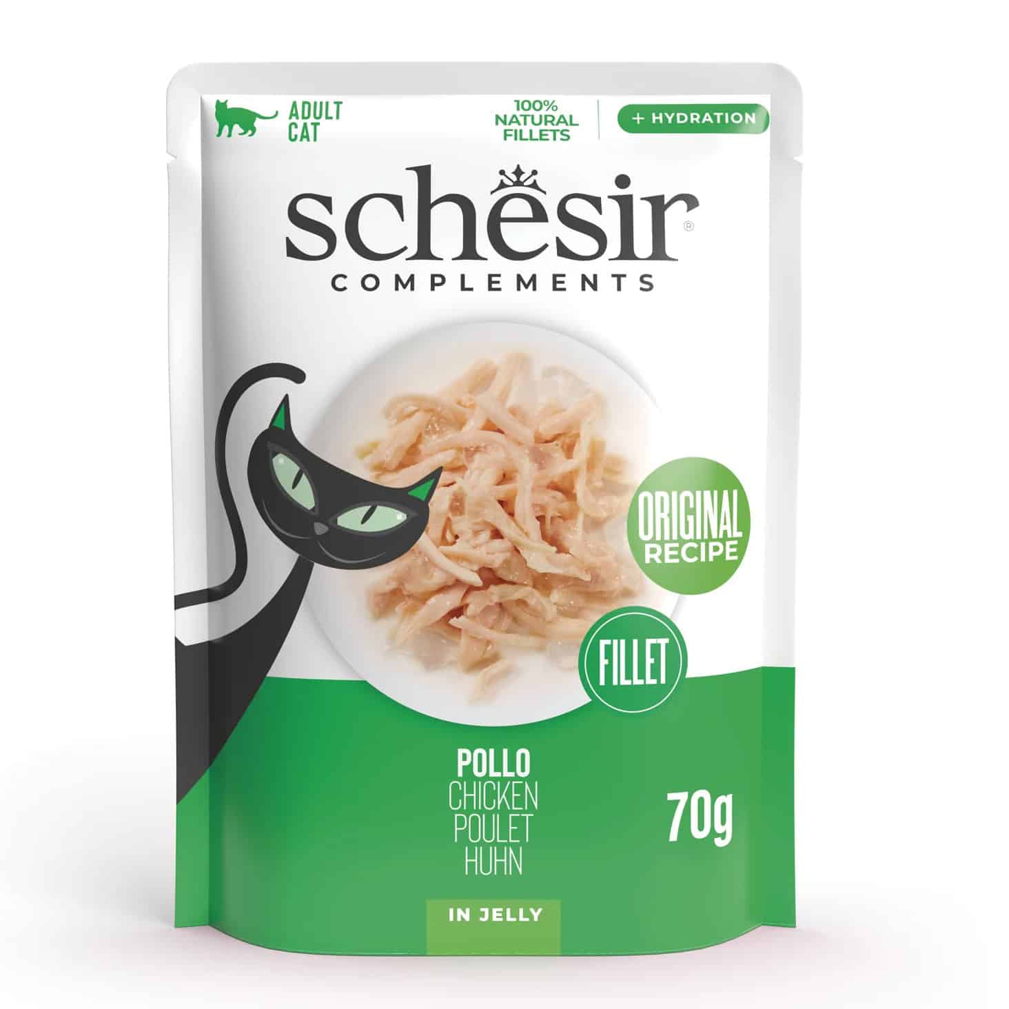Attēls: Schesir Chicken 85g, konservi kaķiem