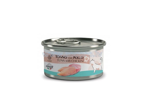 Attēls: Marpet Chef cat Tuna With Chicken 80g konservi kaķiem