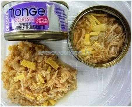 Attēls: Monge Delicate Cālis ar omleti un anšoviem 80g