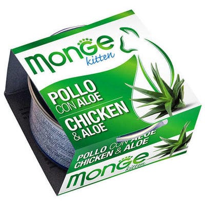 Attēls: Monge Fruits Kitten, cālis ar alveju 80g
