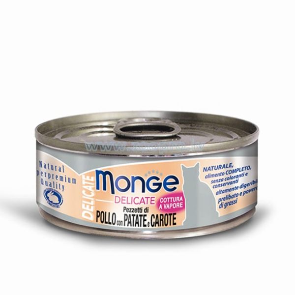 Monge Delicate, Cālis ar burkāniem un kartupeļiem 80g