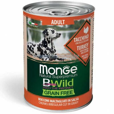 Attēls: Monge BWild Turkey with Pumpkin&Zucchini 400g