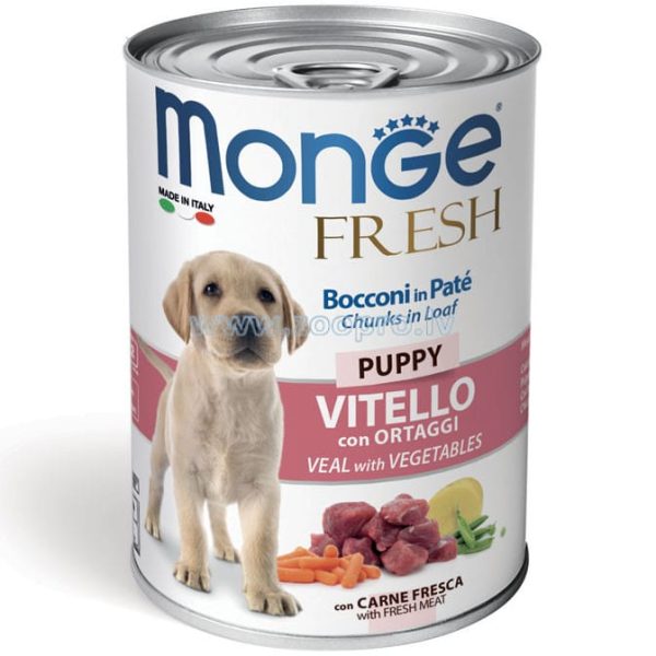 Monge Fresh PUPPY,Veal&Vegetables 400gr