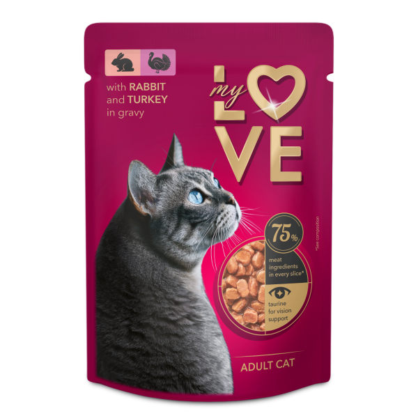 Mjau my Love, ar trusi un tītaru ragū 85g