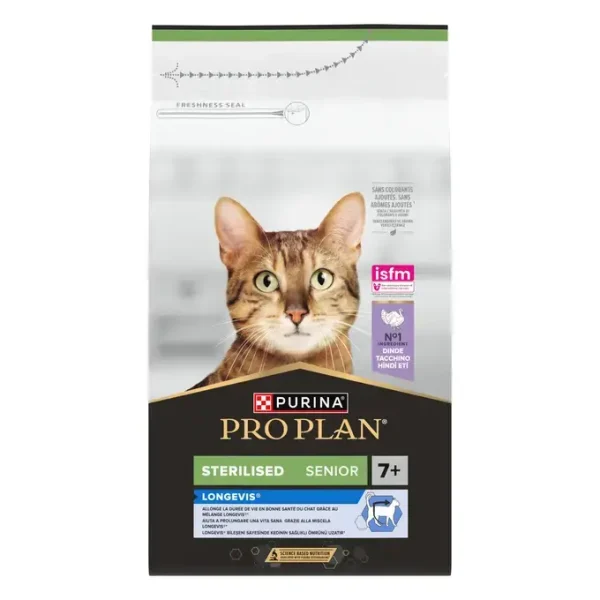 Pro Plan cat Sterilised Senior 7+ Longevis Turkey 10kg