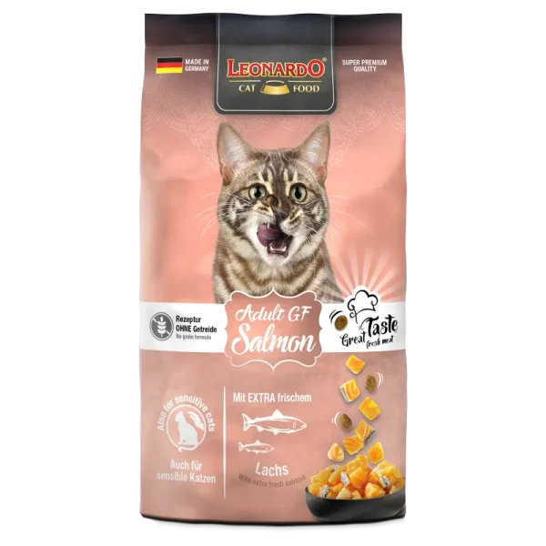 Leonardo Adult GF Salmon 7,5kg sausā barība kaķiem