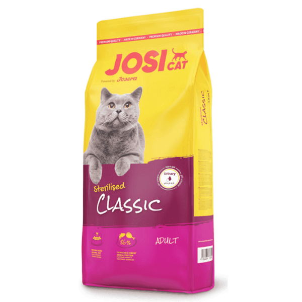 Josera JosiCat Sterilised Classic, sausā barība kaķiem, Sveramā