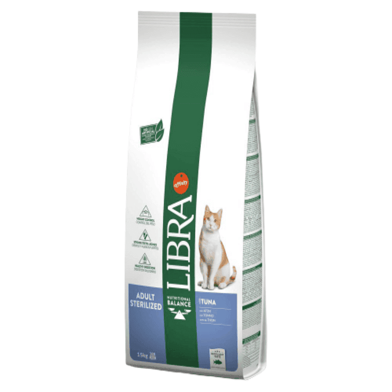 Attēls: LIBRA-  pieaugušiem sterilizētiem kaķiem ar tunci , Sveramā