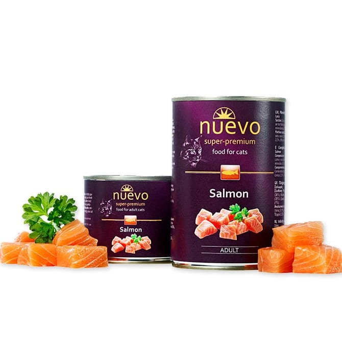 Attēls: Nuevo Cat Salmon, Ar lasi, Konservi Kaķiem 400g