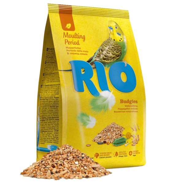 RIO food for budgies, barība papagaiļiem spalvas mešanas periodā 500g