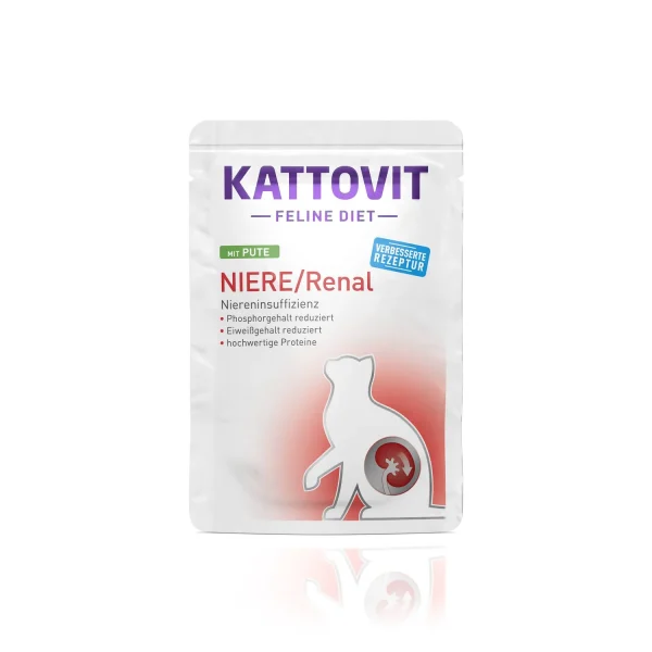Kattovit Niere/Renal truthahn, ar tītara gaļu 85g