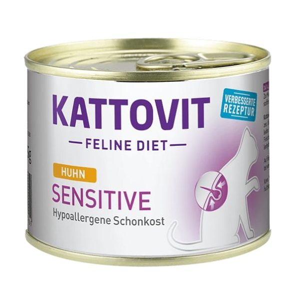 Kattovit Sensitive Huhn, konservi kaķiem 185g