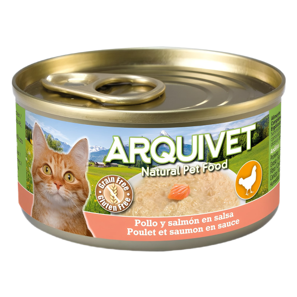 Arquivet Cat, Vistas Gaļa Ar lasi Mērcē, Konservi Kaķiem 80g
