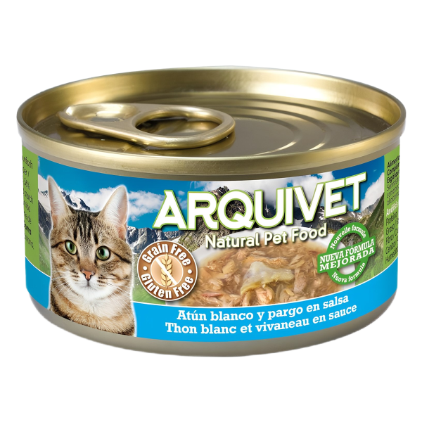 Arquivet Cat, Baltais Tuncis Ar jūras asari(snapper) Mērcē 80g