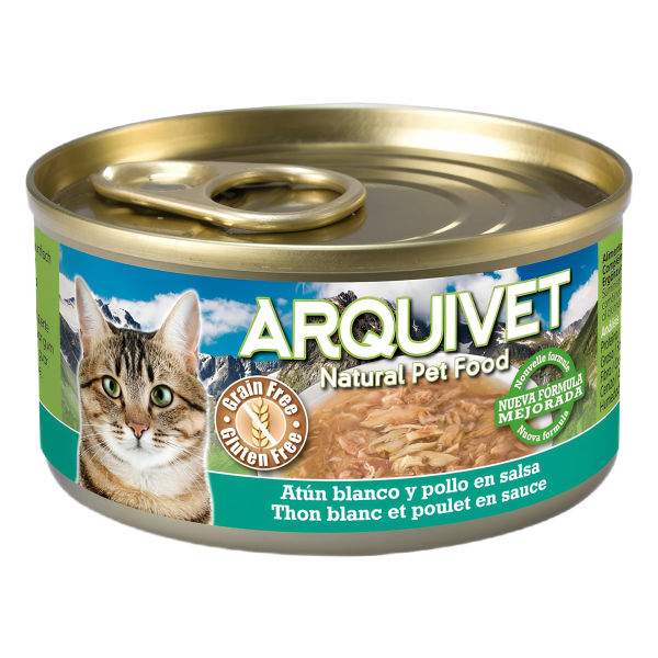 Arquivet Cat, Baltais tuncis ar vistu mērcē 80g