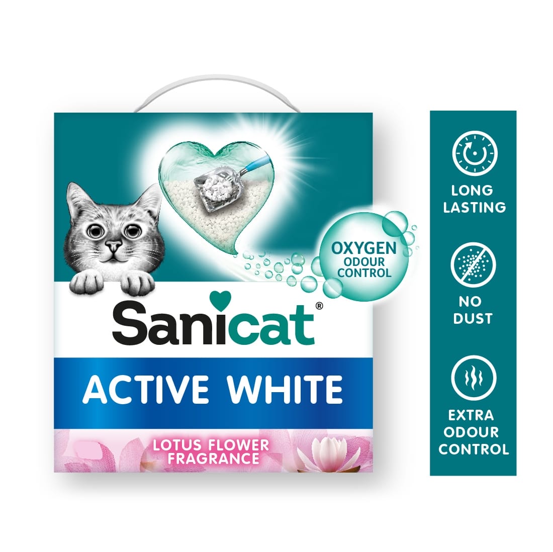 Attēls: Sanicat Active White Lotus, Cementējošas smiltis 6L