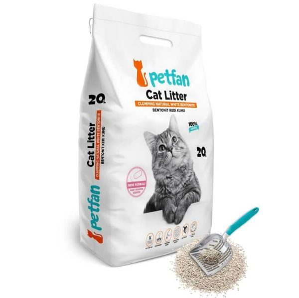 Petfan Baby Powder, Cementējošās Smiltis Ar bērnu pūderi 20L(16.8kg)