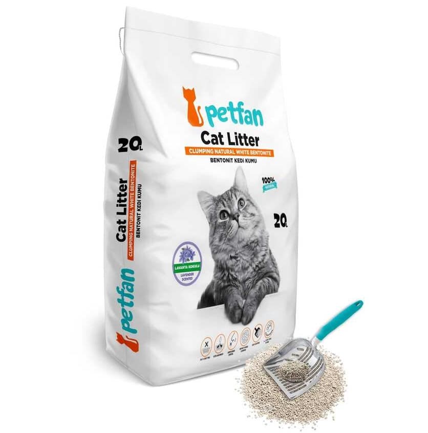 Attēls: Petfan lavander, Cementējošās Smiltis ar lavandas Aromātu 20L(16.8kg)