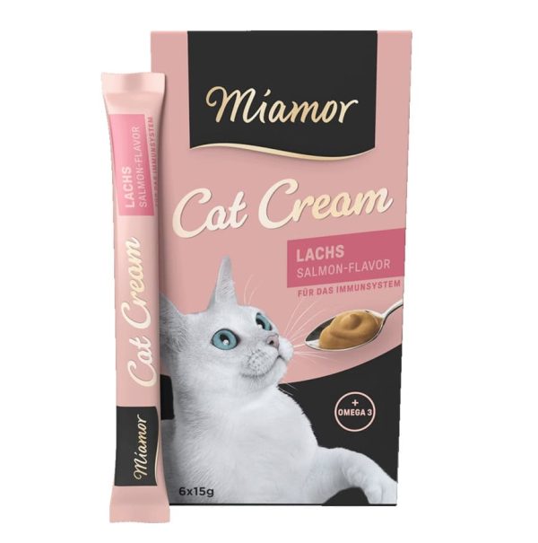 Miamor Cat Snack, Salmon cream 6×15 g