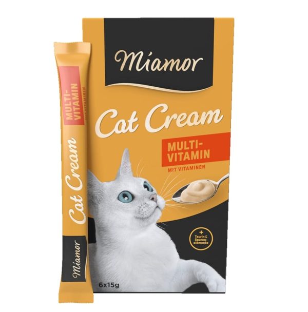 Miamor Cat Snack, Multi Vitamin Cream 6x15g