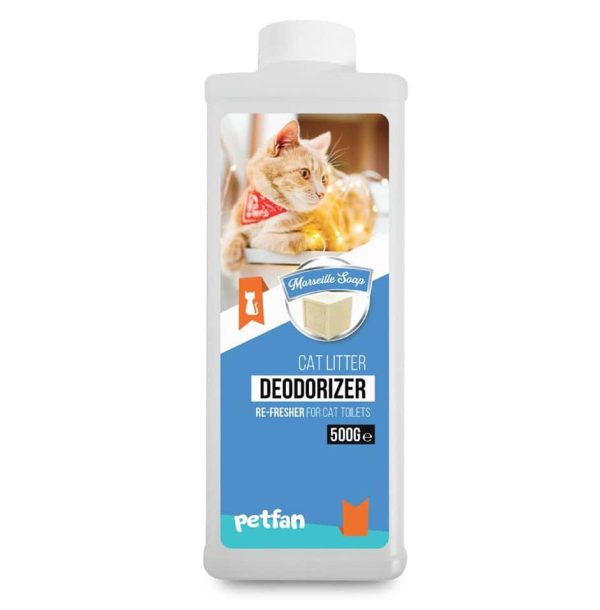 Petfan Deodorizer Marseille Soap, Kaķu pakaišu dezodorētājs ar Marseļas Ziepju aromātu 500gr