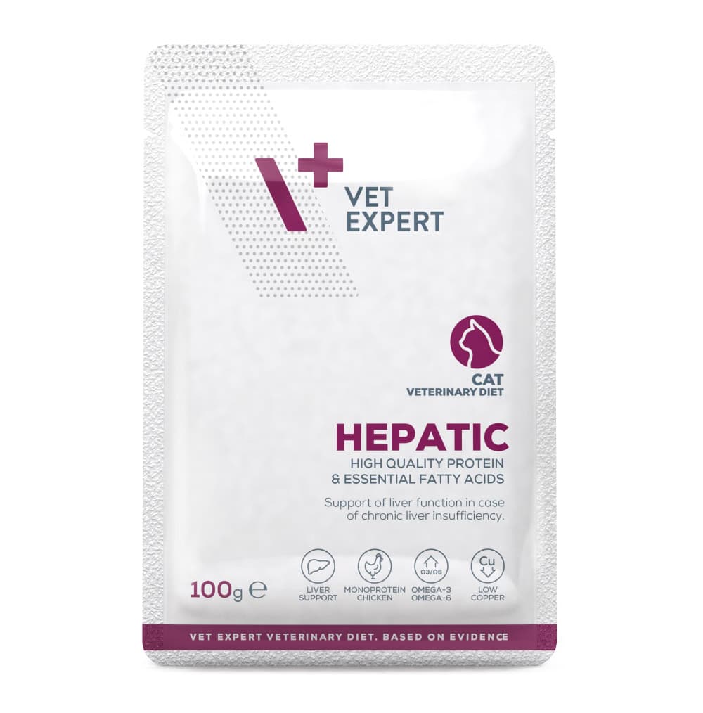 Attēls: VetExpert VD cat Hepatic 100g, konservi kaķiem