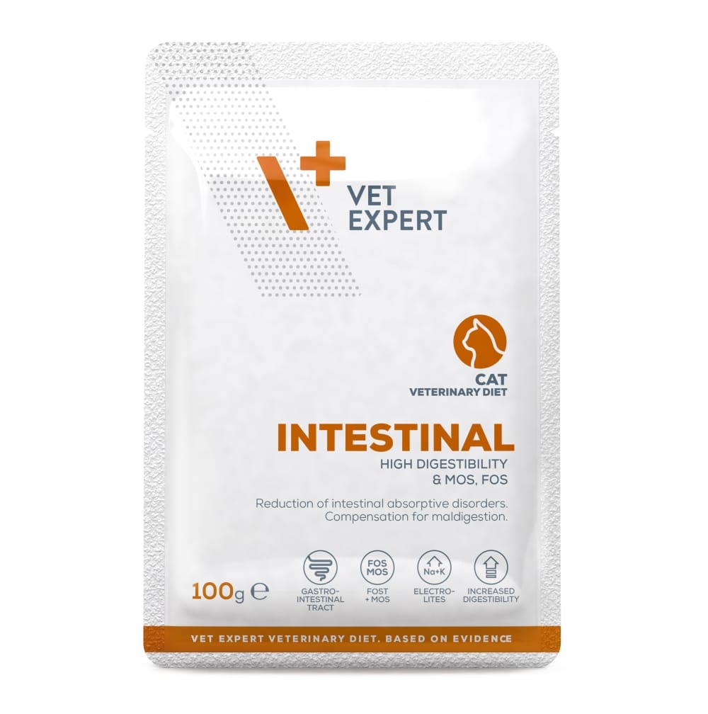 Attēls: VetExpert VD cat Intestinal 100g, konservi kaķiem