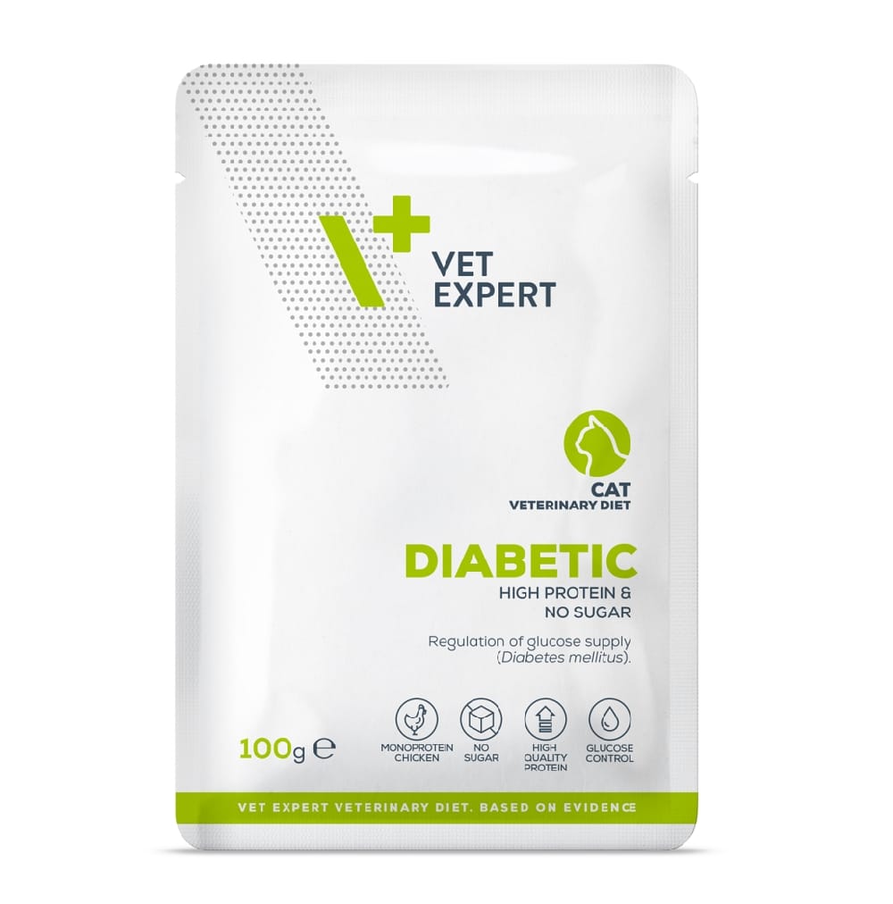 Attēls: VetExpert VD Diabetic 100g, konservi kaķiem