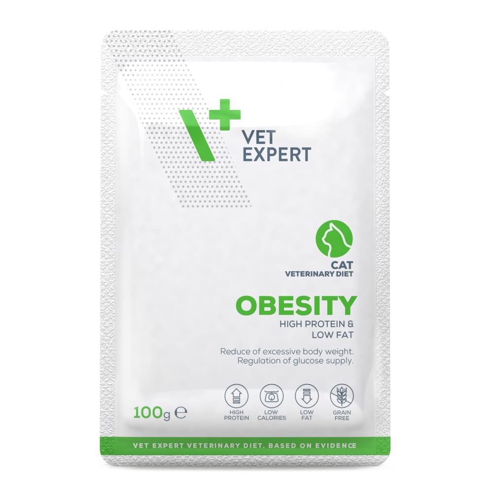 Attēls: VetExpert VD cat Obesity 100g, konservi kaķiem