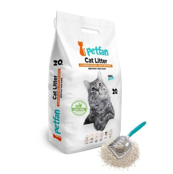 Petfan Aloe vera, cementējošās smiltis ar alvejas aromātu 20L(16.8kg)