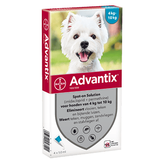 Attēls: Advantix šķīdums (pipetes) pret blusām, ērcēm un odiem suņiem 4-10kg