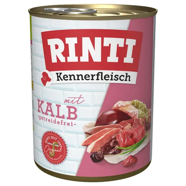 Rinti Kalb, ar teļa gaļu 800g konservi suņiem