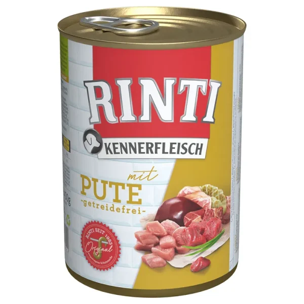 Rinti Pute, ar tītara gaļu 400g konservi suņiem