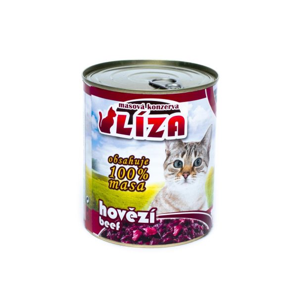 LIZA beef 800g konservi kaķiem ar liellopa gaļu