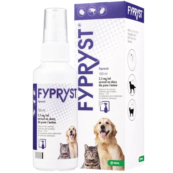 Fypryst Spray 2,5 mg/ml izsmidzināms aerosols kaķiem un suņiem 100ml