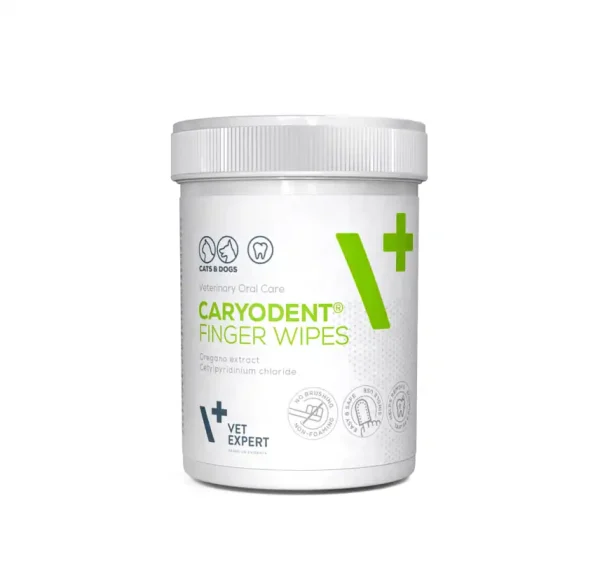 VetExpert Caryodent Finger Wipes SALVETES (UZ PIRKSTA) ZOBU KOPŠ N50