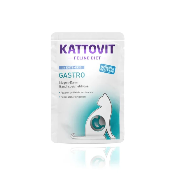Kattovit Gastro duck & Reis, Konservi Kaķiem 85g